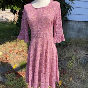 Pink Lace Dress